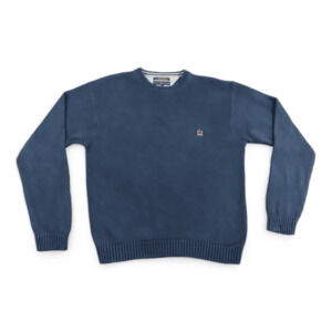 Vintage Tommy Hilfiger Sweater Adult EXTRA LARGE Blue 90s Crest Logo Pullover